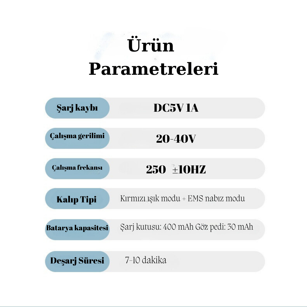 EMS Mikro Akımlı Göz Masaj Cihazı